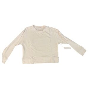 French Terry Pullover (perfectwhitetee) - White, Size Small (*NEW with Tag)